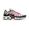 Nike TN "Pure Platinum / University Red"