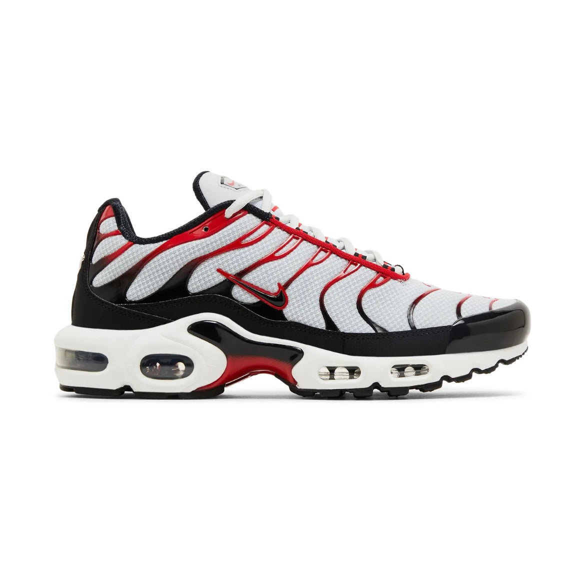Nike TN "Pure Platinum / University Red"